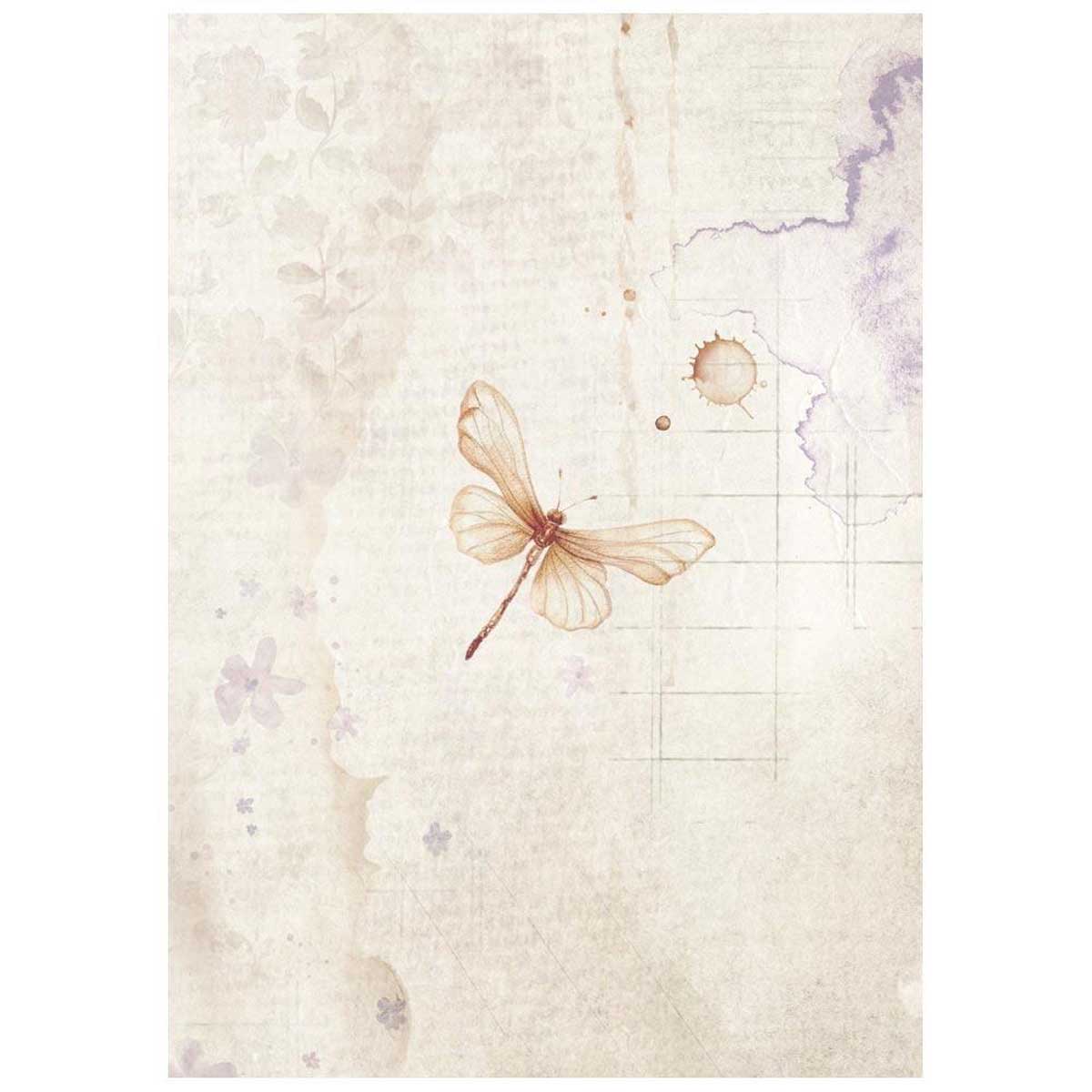 Stamperia Quiet Days Collection - A6 Rice Paper Backgrounds [DFSAK6047] - Image 5